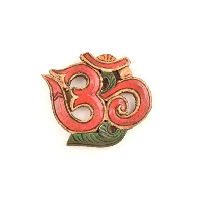 Wooden Om- Small Red