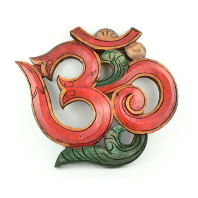 Wooden Om- Extra Large Red