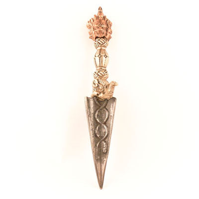Purba- 3 Metals Dagger with Faces and Dragon