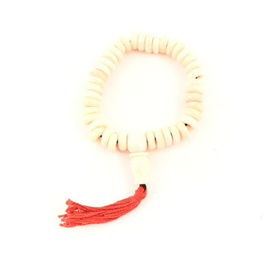 Wrist Mala- Bone Disc