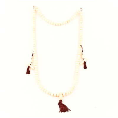 Mala- Bone with Counters- Large White