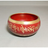 Alloy Bowl with Stick- Red- Small
