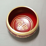 Alloy Bowl with Stick- Red- Small
