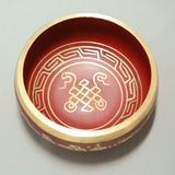 Alloy Bowl with Stick- Red- Large