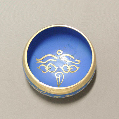 Alloy Bowl with Stick- Blue- Extra Small