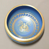Alloy Bowl with Stick- Blue- Large