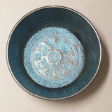 Alloy Bowl with Stick- Multi-Buddha- Blue Tint- Medium