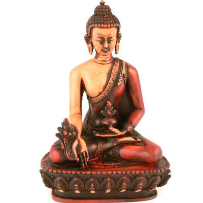 Sakya Muni Buddha Hand Painted Resin Statue