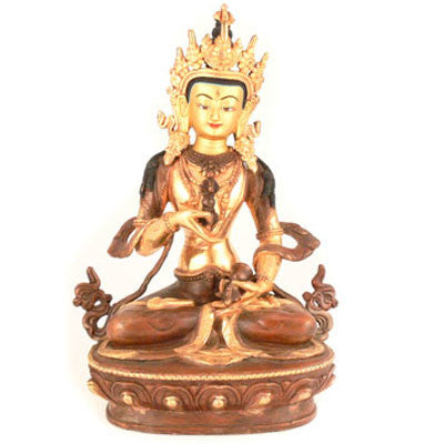 Varjasattva Gold Plated Copper Statue