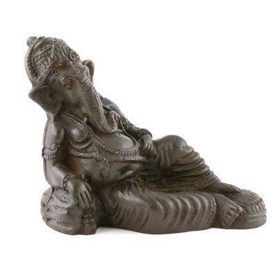 Ganesh- Small Lounging Resin Statue