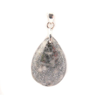 Silver Ore- Cobalt, ON. Teardrop Pendant