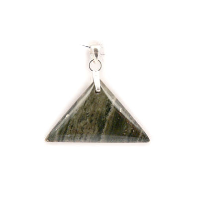 Serpentine- Marmora, ON. Triangular Pendant