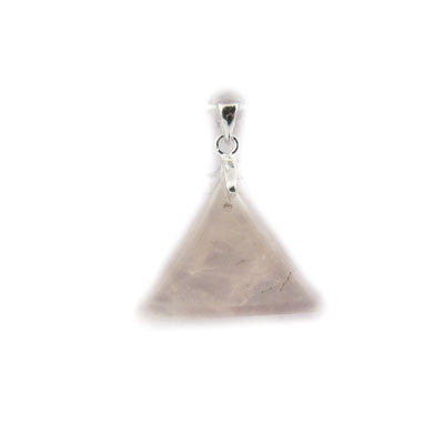 Rose Quartz- Quadeville, ON. Triangular Pendant