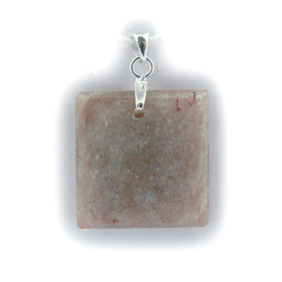 Green Aventurine- North Bay, ON. Rectangular Pendant