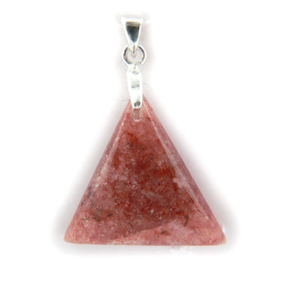 Red Aventurine- North Bay, ON. Triangular Pendant