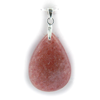 Red Aventurine- North Bay, ON. Teardrop Pendant