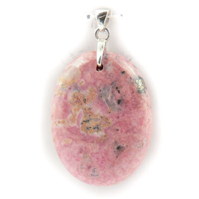 Rhodonite- British Columbia. Oval Pendant