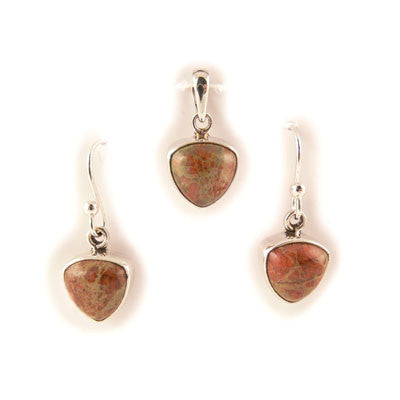 Triangle Unakite Set