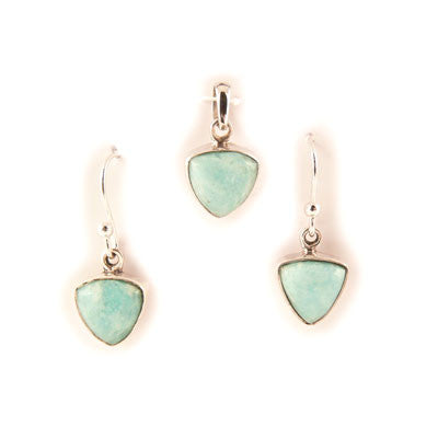 Triangle Amazonite Set
