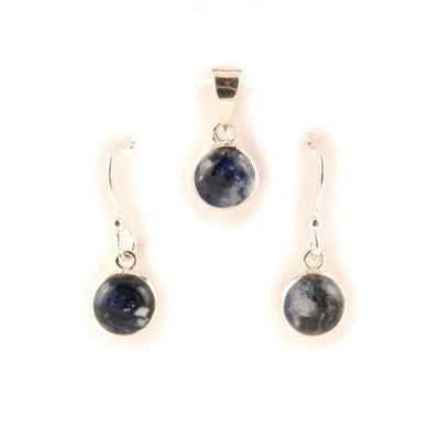 Round Sodalite Set