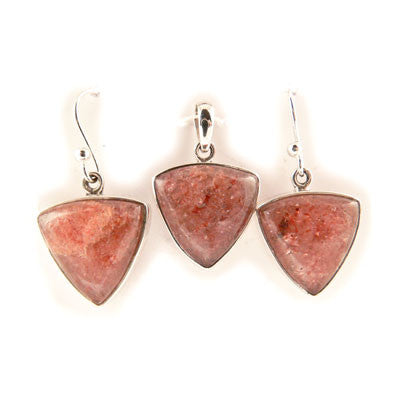Large Triangle Red Aventurine Set