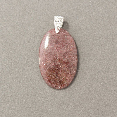 Red Aventurine- Oval Pendant