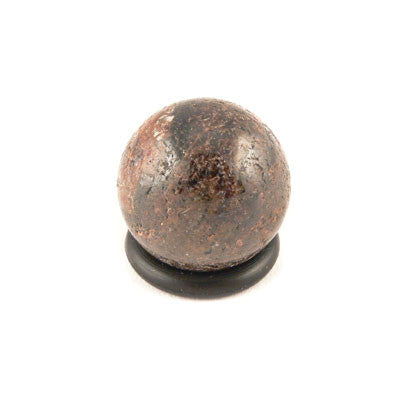 20mm- Black Calcite in Garnet Sphere- Marmora, Hastings County, ON