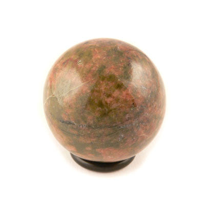 40-45mm- Laurentian Sheild Unakite Sphere- Marmora, Hastings County, ON