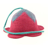 Felt Flower Hat with Stem- Various Colours