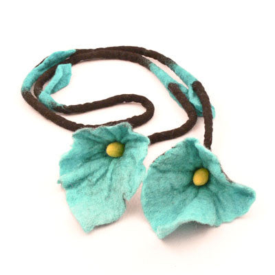 Felt 2 Lily Garland/Belt- Blue with Black