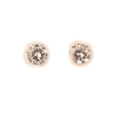 7mm- Cubic Zirconium (CZ) Stud Earrings