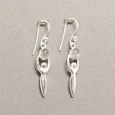 Goddess Earrings- Labradorite