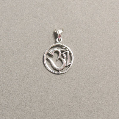 Circle Om Pendant- Large