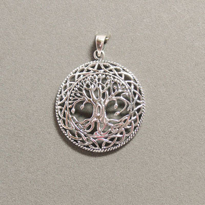 Tree of Life with Celtic Detail Pendant- Large