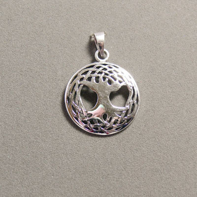 Tree of Life with Celtic Detail Pendant- Small