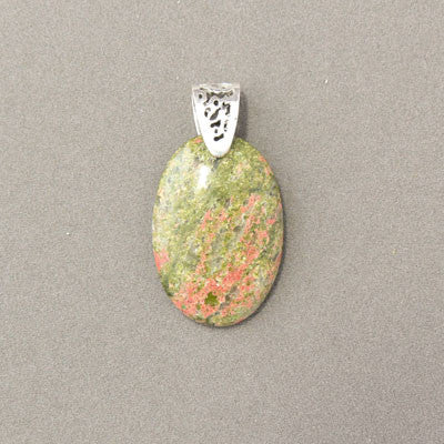 Unakite- Oval Pendant