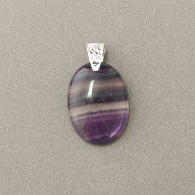 Fluorite- Oval Pendant
