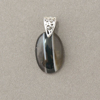 Botswana Agate- Oval Pendant