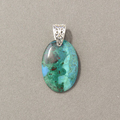 Chrysacolla- Oval Pendant