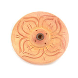 Incense Holder- Disk Carved Incense Holder