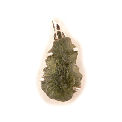Approximately 2.4 grams- Sterling Silver Moldavite Pendant