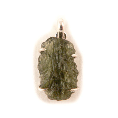 Approximately 2.7 grams- Sterling Silver Moldavite Pendant