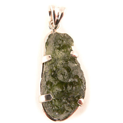 6.5 grams- Sterling Silver Moldavite Pendant