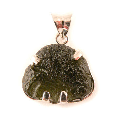 5.4 grams- Sterling Silver Moldavite Pendant