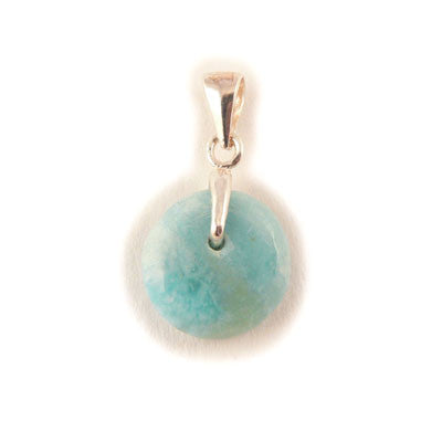 Approximately 1.2 grams- Sterling Silver Larimar Pendant