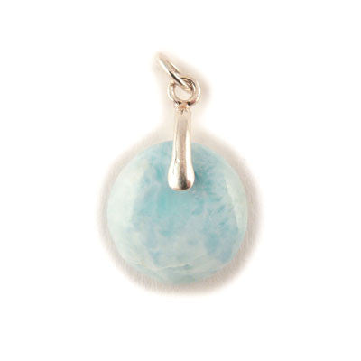 Approximately 2.2 grams- Sterling Silver Larimar Pendant