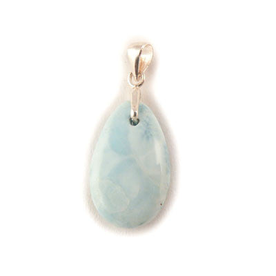 Approximately 2.5 grams- Sterling Silver Larimar Pendant
