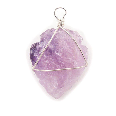 Wire Wrap Arrowhead- Amethyst