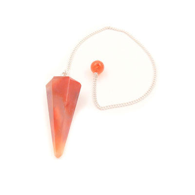 6 Sided Pendulum- Carnelian