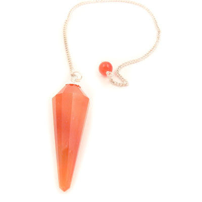 12 Sided Pendulum- Carnelian